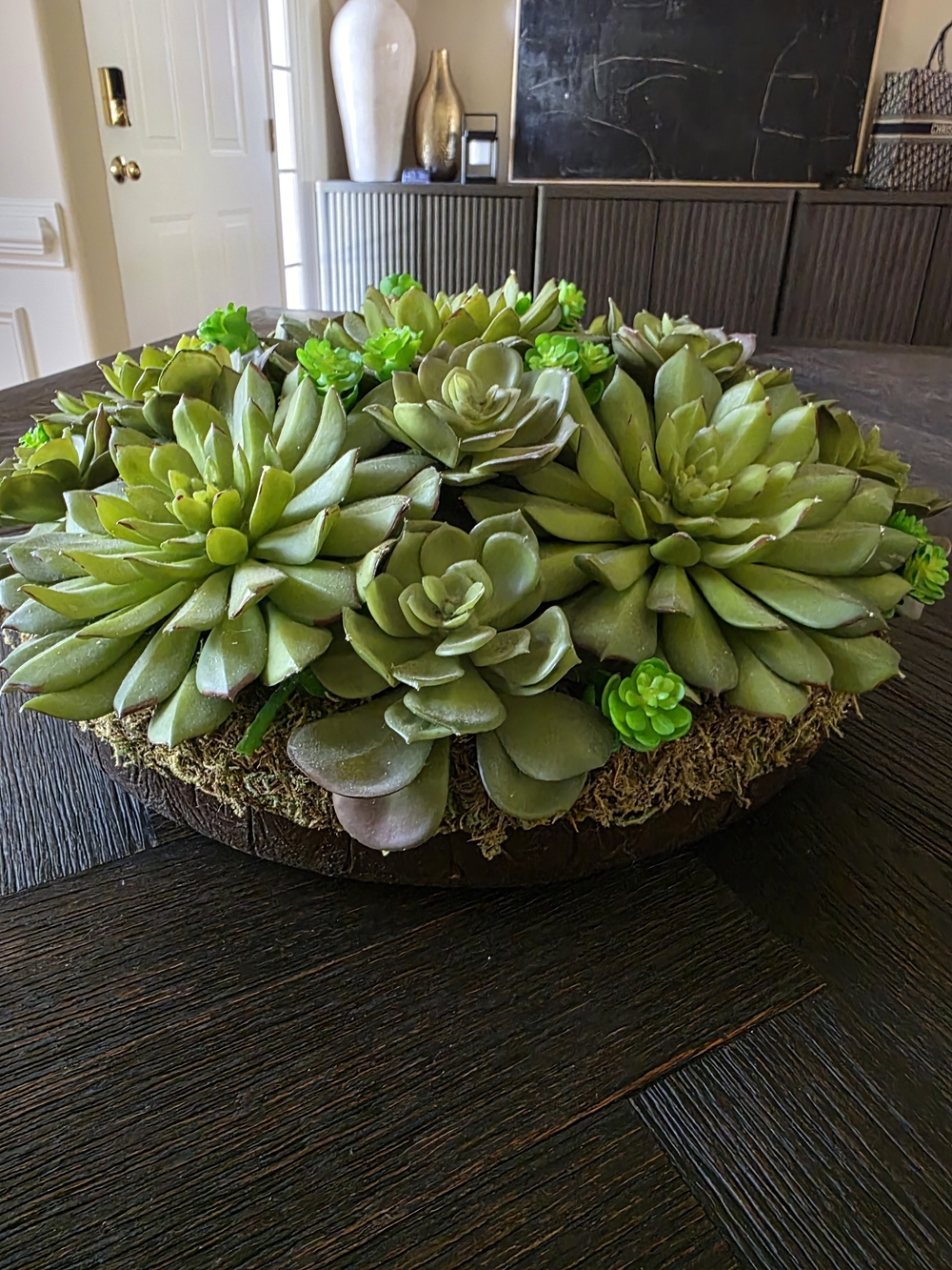 Restoration Hardware RH Green Faux Succulent   Centerpiece Plant Sold Out